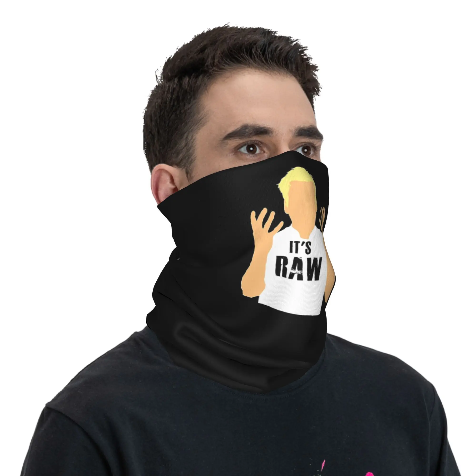 جوردون رامسي Es Ist الخام 92 تتجه باندانا غطاء الرقبة المطبوعة الوجه وشاح الدراجات وشاح التنزه الصيد للجنسين الكبار يندبروف