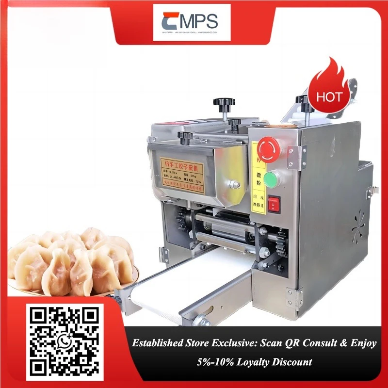 Best Selling High Efficiency Motor-Driven Tabletop Gyoza Wrapper Machine Commercial Steamed Dumplings Shao Mai Skin Maker Hotels