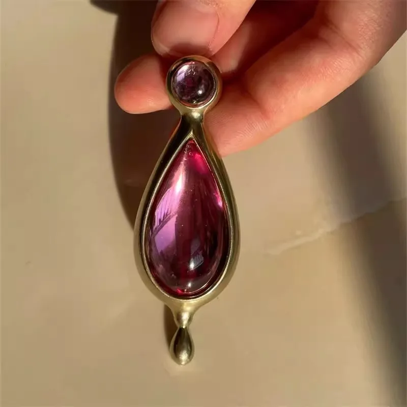 Necklace Kaname Madoka Pink Water Drop Crystal Choker Jewelry Fans Gifts Pendant Lovely Gift