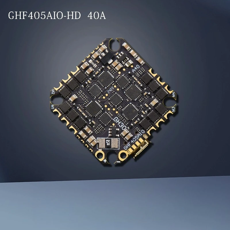 GHF405AIO-HD Integrated Flight Controller 40A ESC Dshot600 OSD 2-6S For Toothpick FPV Racing Drone