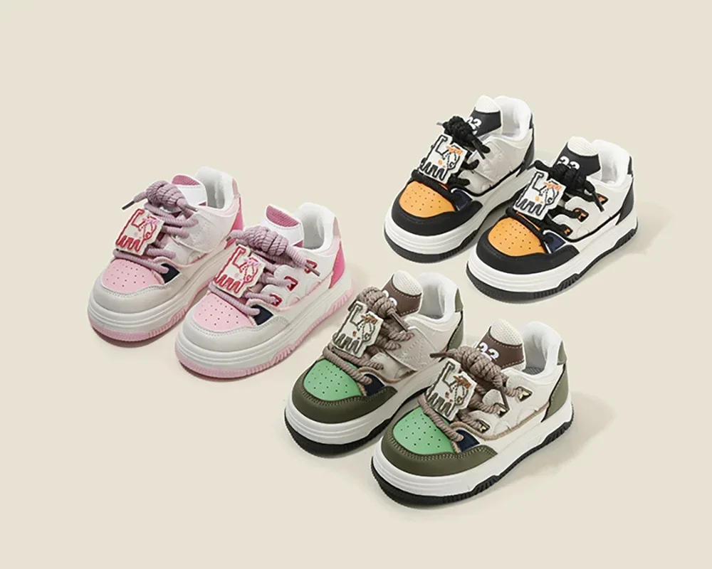 

Children Girls Design Sneakers shoes Casual Boys Spring Running Shoes Cartoon Autumn Front children Fashionable Comfortable