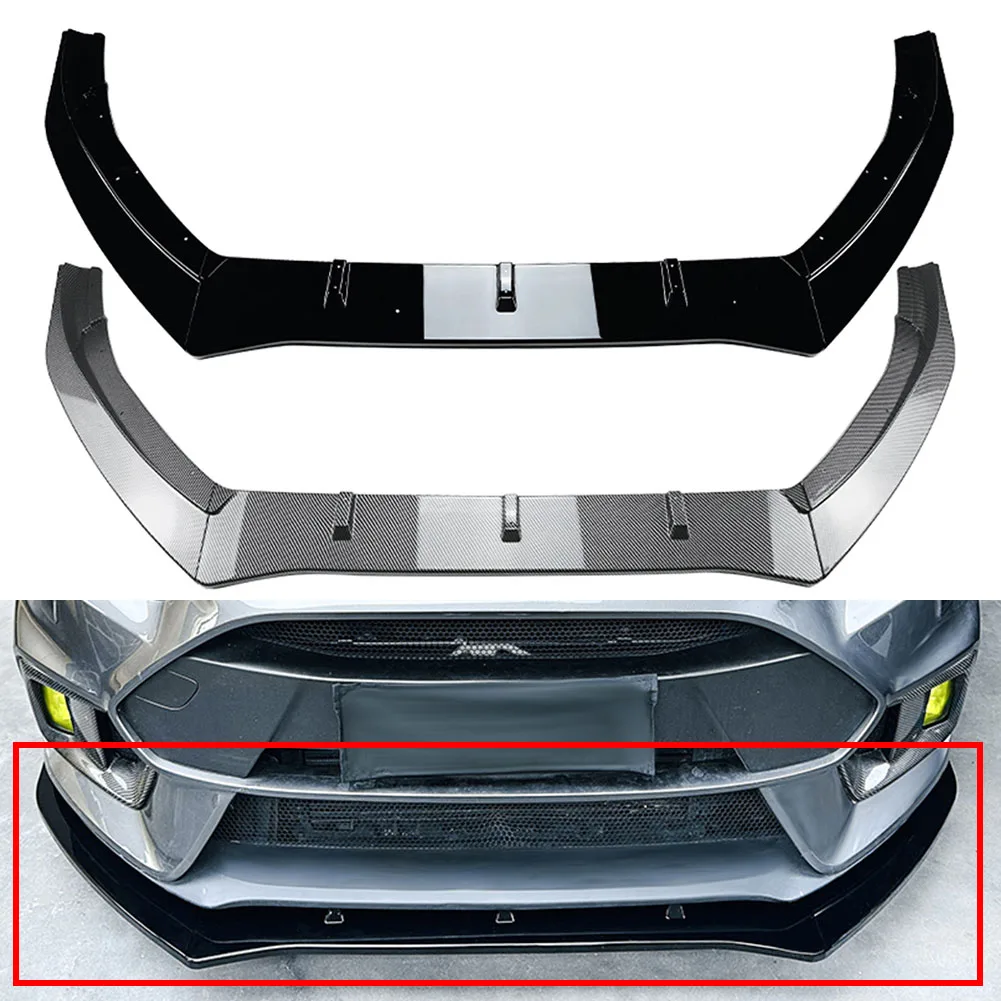 

3Pcs/Set Car Front Bumper Spoiler Splitter Lip Body Kit For Ford Focus RS MK3 2015 2016 2017 2018