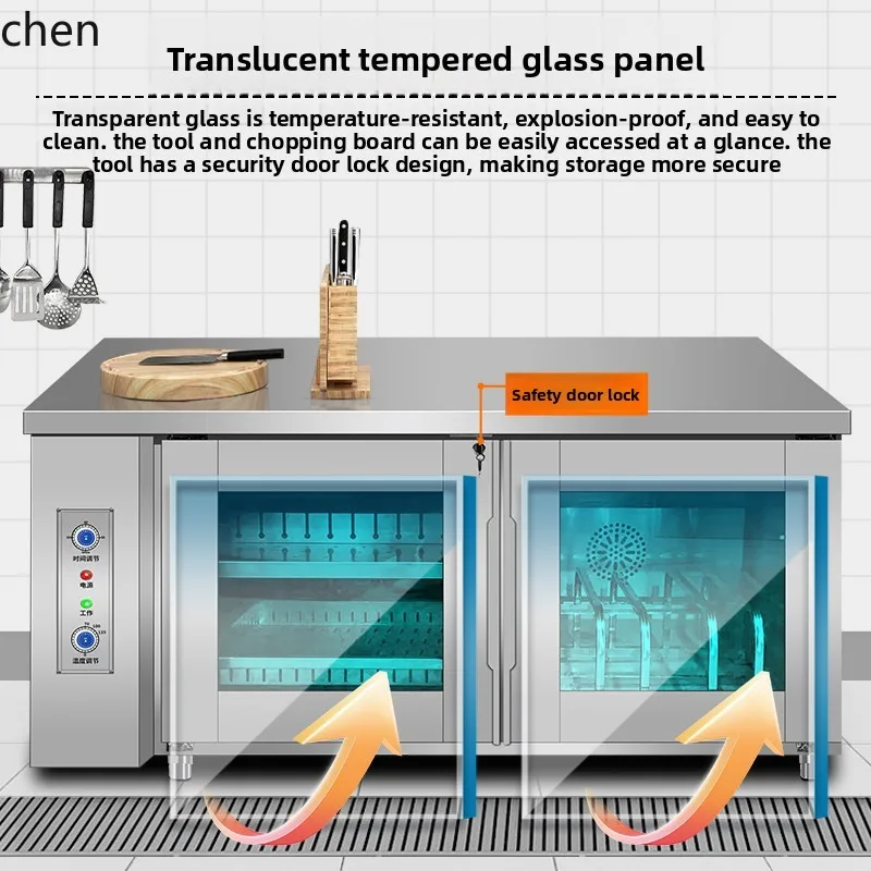 

ZML circulating disinfection cabinet workbench commercial catering hotel hotel stainless steel workbench