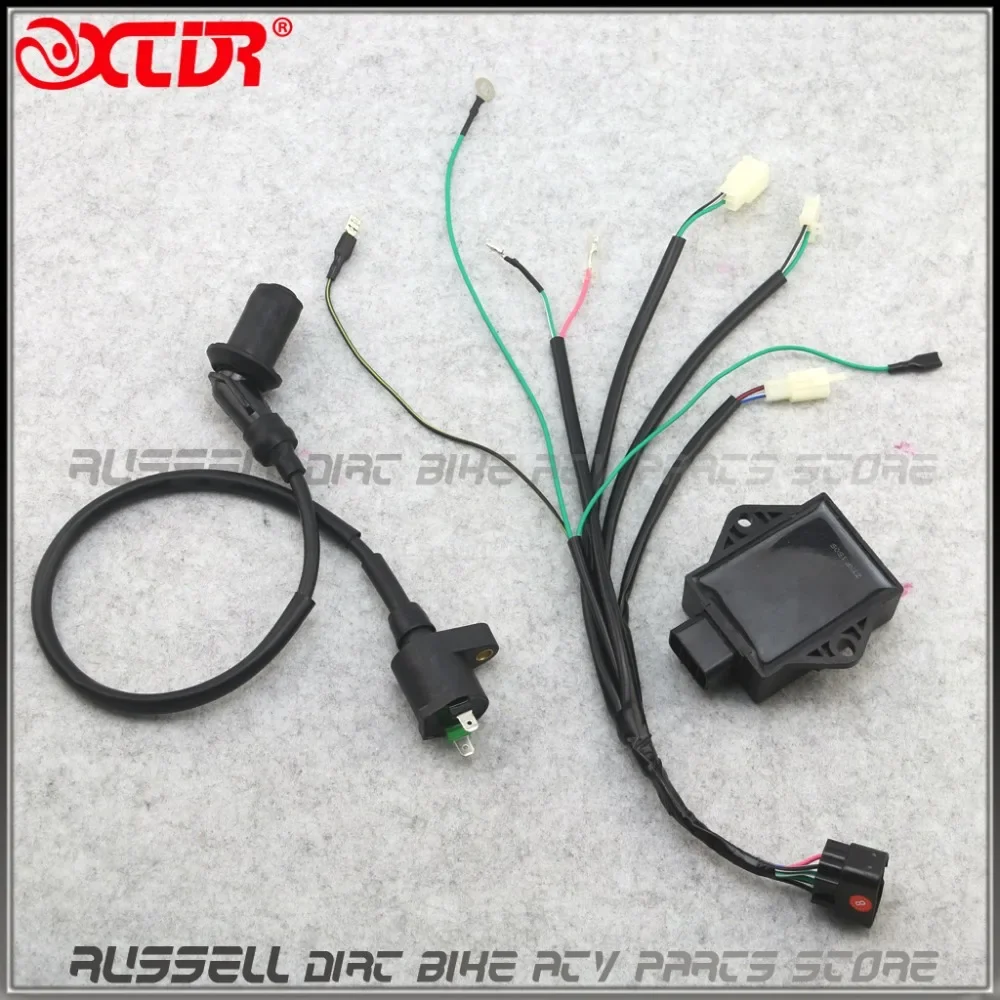 8 Pin CDI Unit Plug Kick Start Wiring Wire Harness Loom Cable for Lifan 140cc 150CC 160cc ZS155cc W150 Engine Dirt Pit Bike