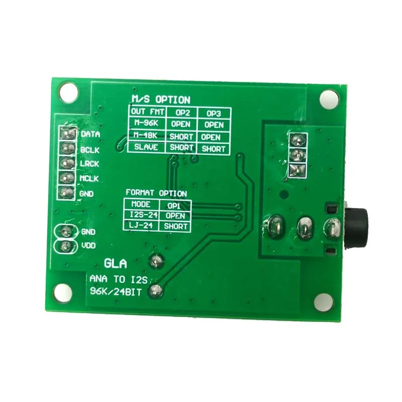 DLHiFi PCM1808 3.5mm Stereo Analog Audio Signal ADC To I2S Signal for DSP Equipment Recording Equipment Decoder