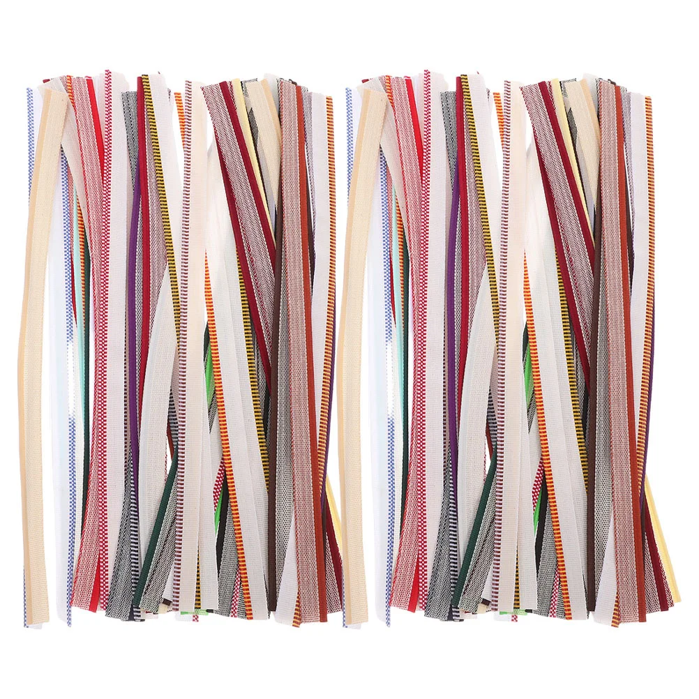 

2 Sets Book Binding Supplies Colorful Tight Weaving Headbands Endbands Enhance Aesthetics DIY Bookbinding Repair Hardcover Book