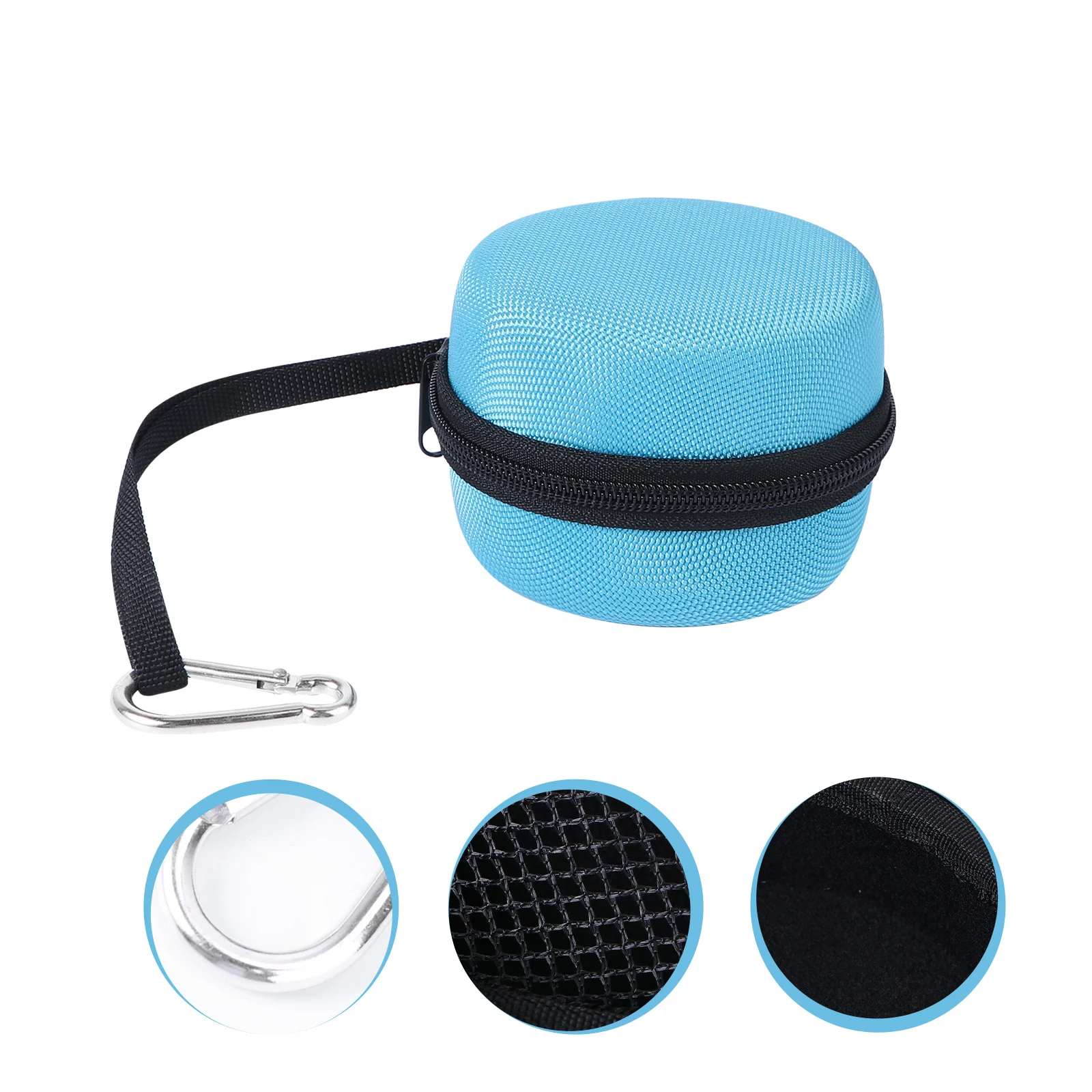 

Audio Storage Bag for Mesh Interlayer Anti-Scratch Shockproof Zipper Portable Lightweight Travel Hiking Cycling