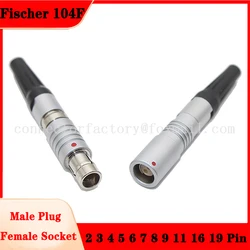 Fischer S 104F M16 2F 2 3 4 5 6 7 8 9 11 16 19 Pin Waterproof IP68 Push-pull Self-locking Free Plug And Socket Round Connector