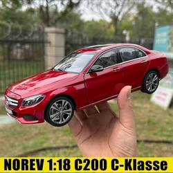 NOREV 1:18 Presents gift pieces for Mercedes-Benz C200 2014-2016 C-Klasse alloy simulation car model collection