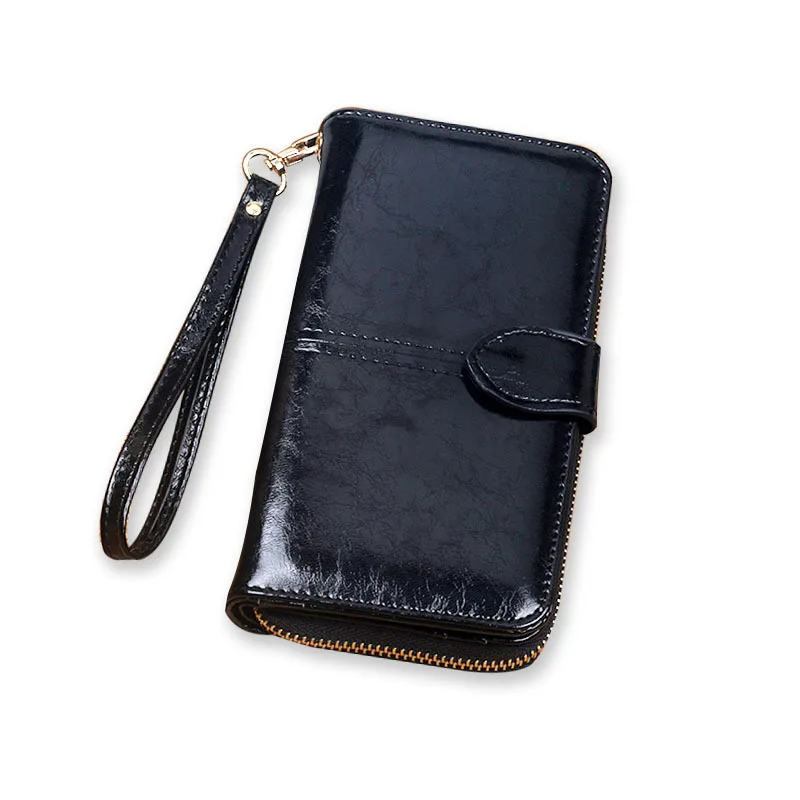 Luxury Women Wallets PU Leather Purse Prevent RFID Woman Multi-layer Card Long Ladies Wallet Phone Bag