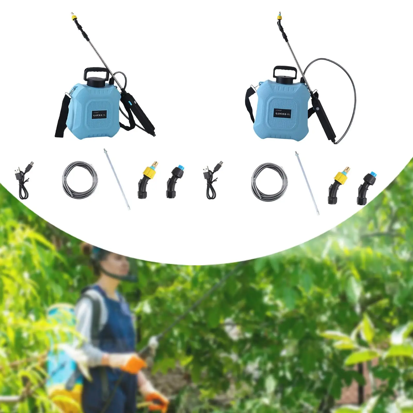 

Portable Electric Sprayer Telescopic Wand Garden Watering Mist Sprayer Adjustable Nozzle for Outdoor Plant Care