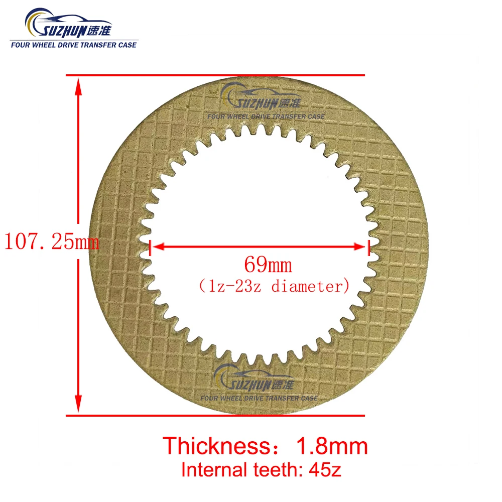 Q3 S3 Rear Differential Clutch Disc Friction Plates Kit For VolksWagen Tiguan A3 Evoque Cadillac Rear Alxe Repair Kit