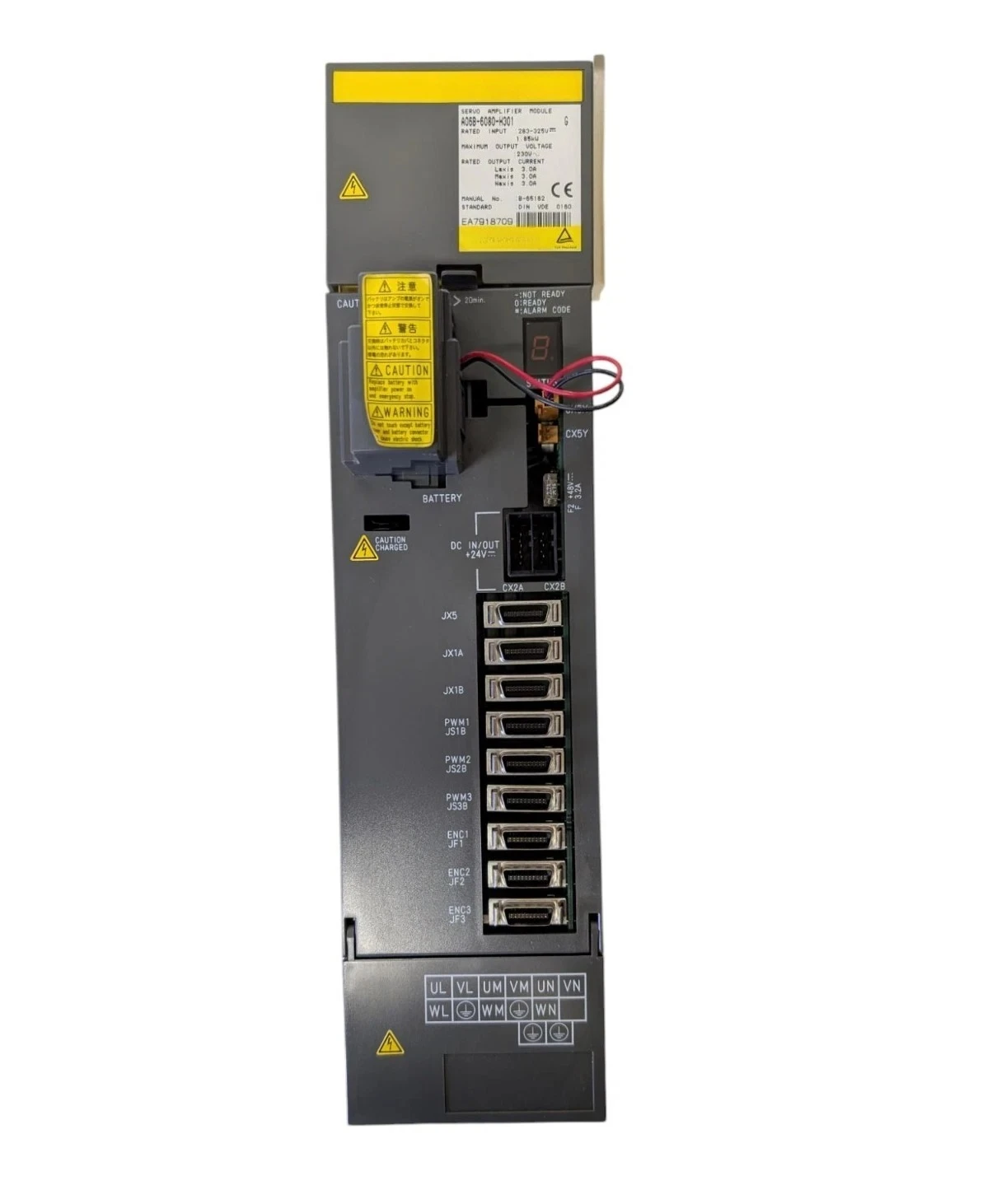 

A06B-6080-H301 Для сервопривода FANUC A06B-6080-H301 Сервоусилитель