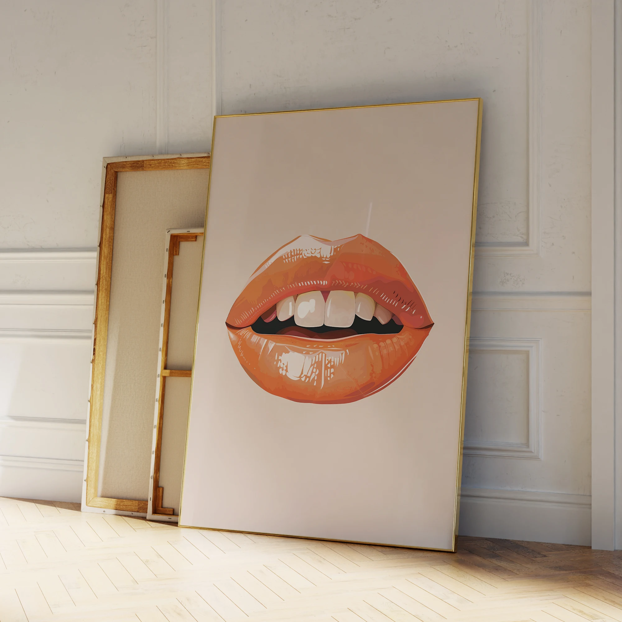 الحديثة ماستر لهب خمر الشفاه الكلاسيكية Colourfu جدار الفن يطبع قماش اللوحة المشارك صورة لغرفة المعيشة ديكور المنزل