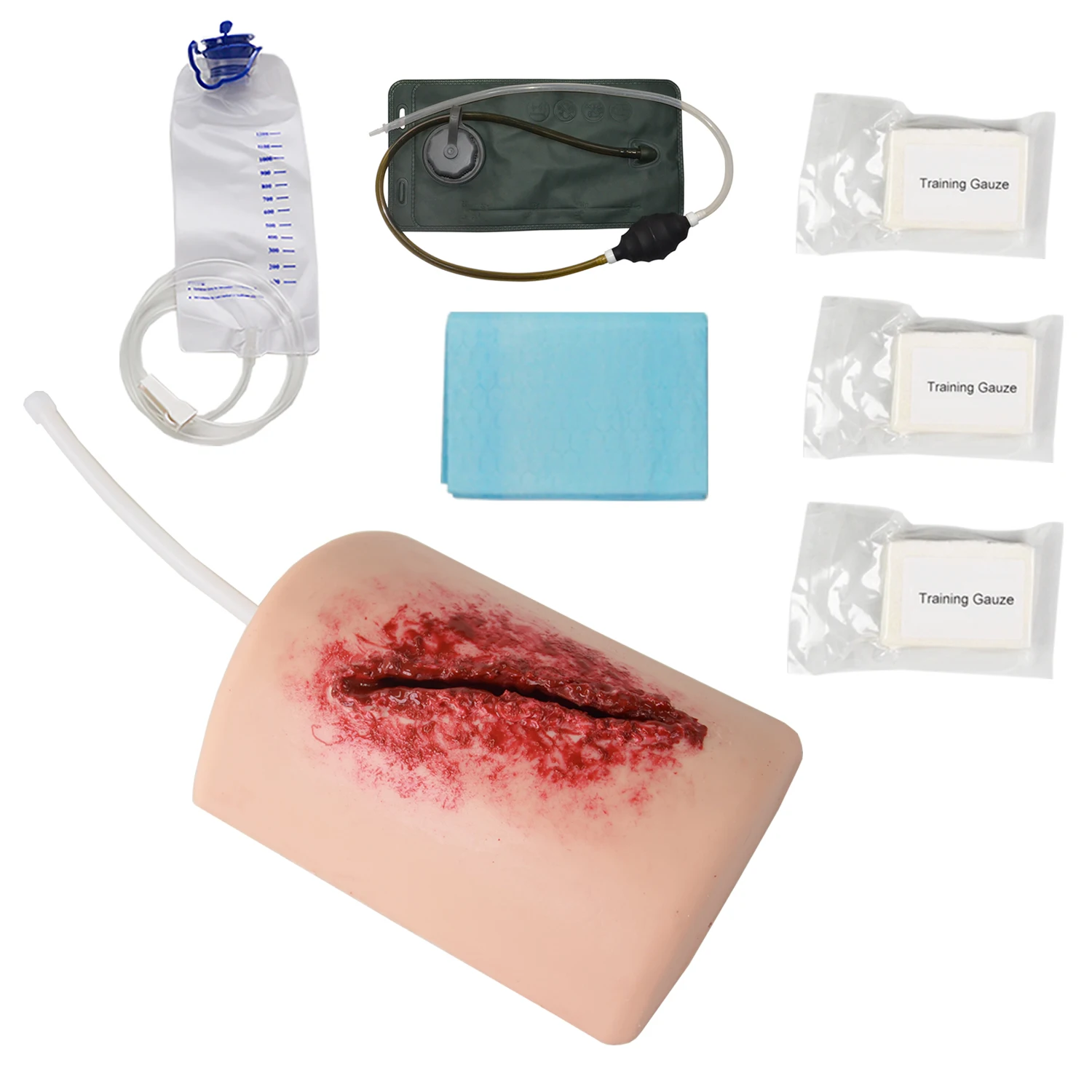 

Thigh Laceration Bleeding Control Trainer Wound Packing Trainer Tactical Medical Educational Model for First Aid Training
