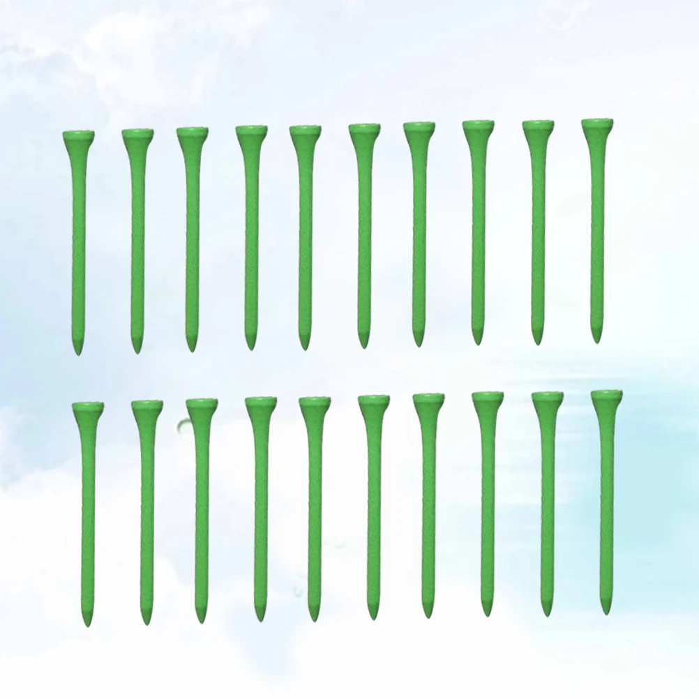 

100 Pcs Golf Pins Wood Tees Simple Protective Accessories Outdoor Green Colorful