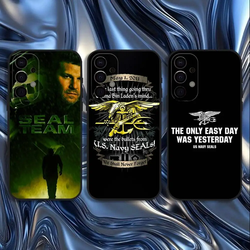 

PRF Police S-SEAL Team Phone Case For Samsung S25,S24,S21,S22,S23,S30,Ultra,S20,Plus,Fe,Lite,5G Black Cover