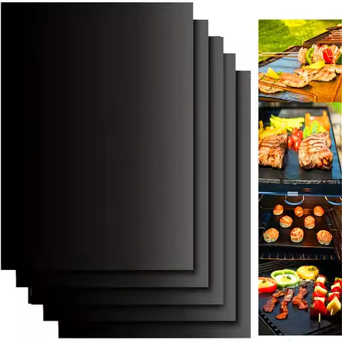 10pcs Non-Stick Grill Mats Set,Easy to Clean, Reusable BBQ Mats for Grills,Perfect for Kitchen, Outdoor, Picnic, Camping