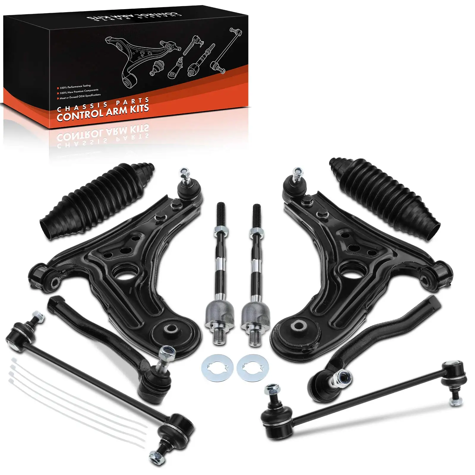 Frankberg 10-delige draagarmset vooras links onder rechts voor Chevrolet Aveo/Kalos hatchback notchback Bj van ES800033