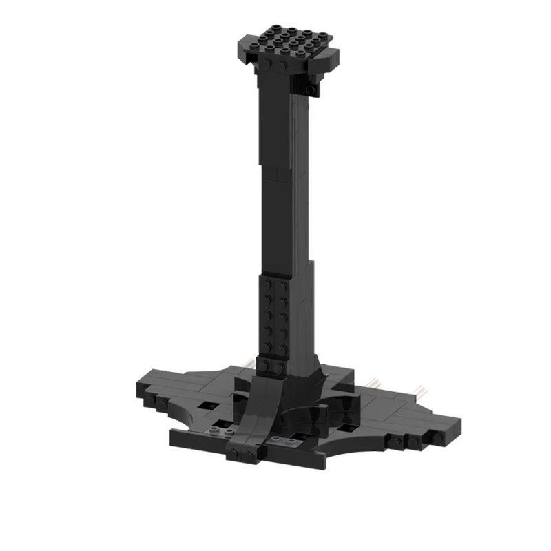 

87 Parts MOC Star Battle Series Creative Black Stand Building Blocks Model For Children DIY Assembly Display Toy Christmas Gift