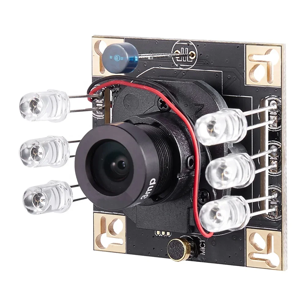 2MP USB HD 90 Degree LED Night Vision 1080p Wide Angle Camera Module