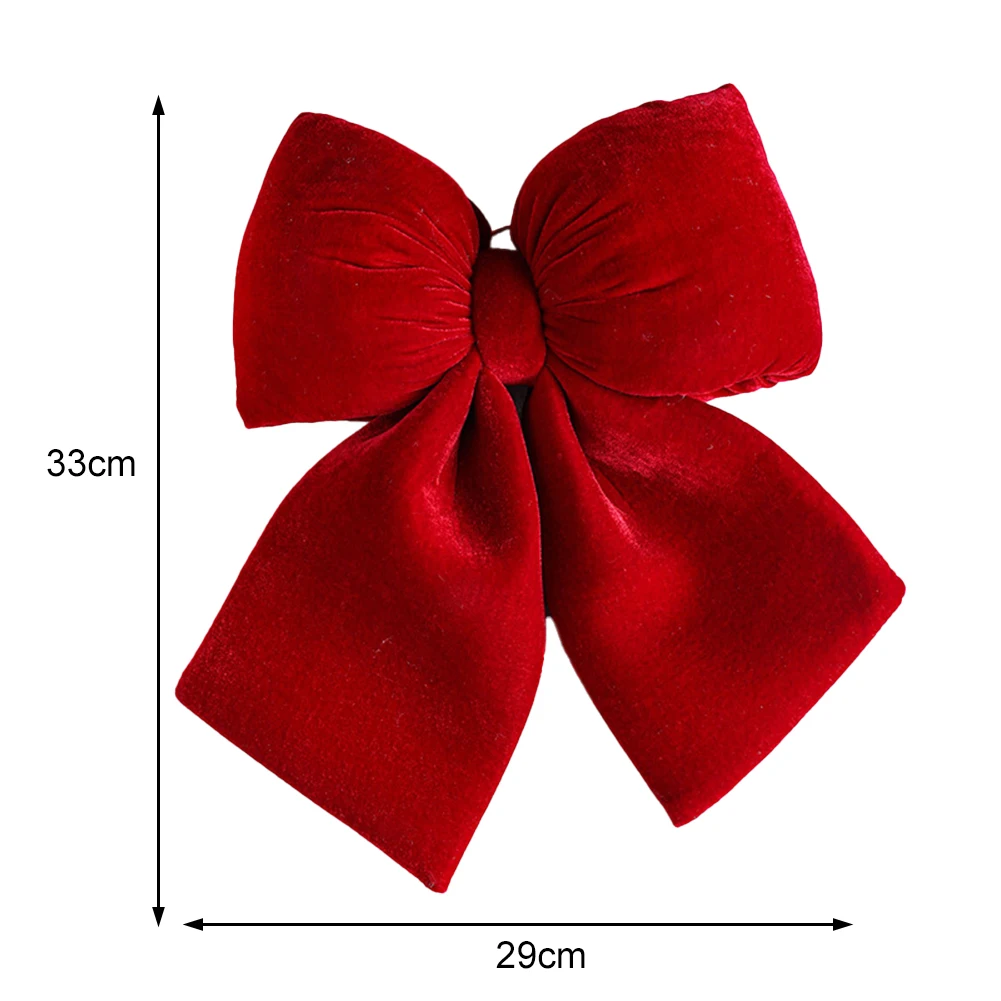 1pc Christmas Bow Christmas Tree Decoration Bow Knot Xmas Tree Hanging Ornaments  Bowknot New Year Decor