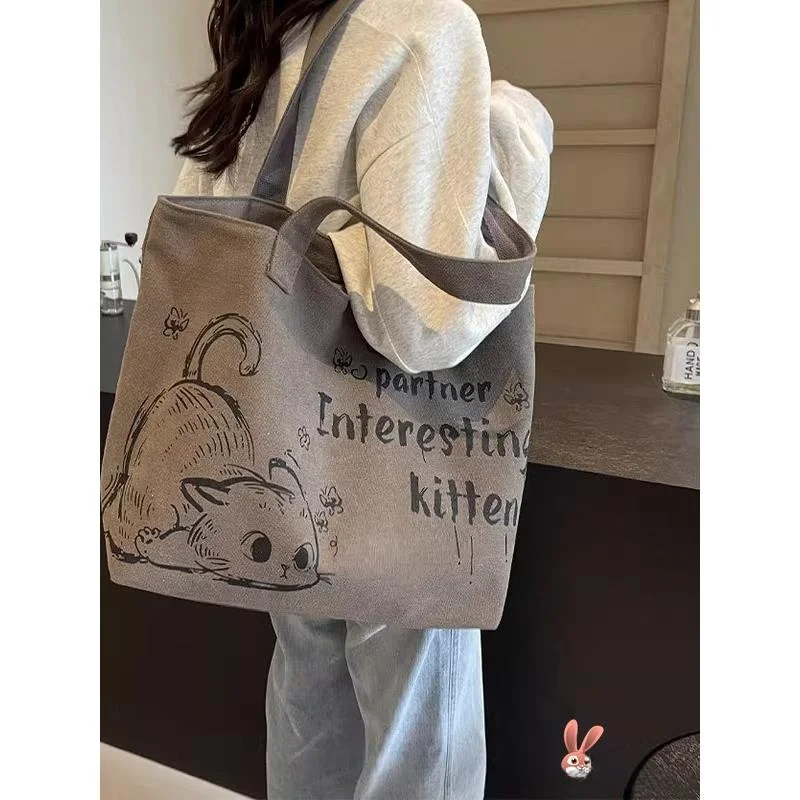 

Casual Large Capaci Canvas Tote Bag Women's 2025 New Faion Outdoor Handheld op Bag Commuting Single oulder Bag