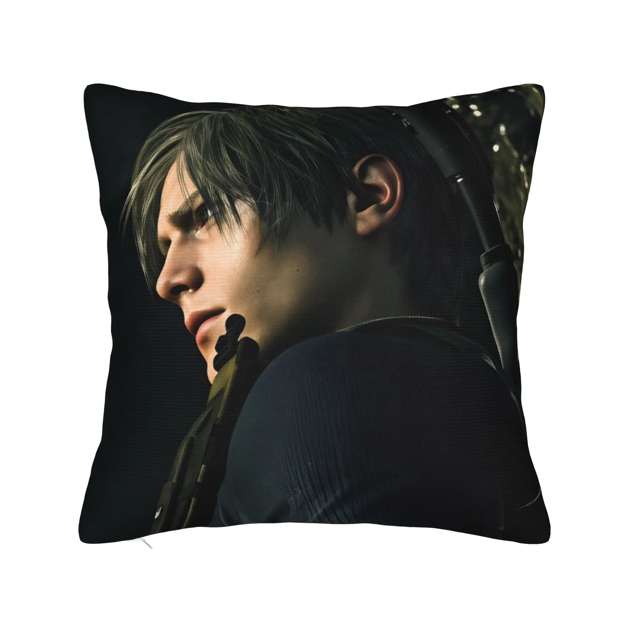Pillow Cover Leon Kennedy  Novelty Pillow Case For Living Room Sofa Pillowcases