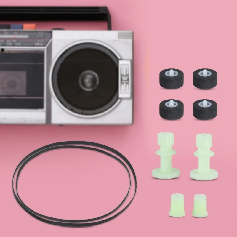 Cassettes Deck Reel Grabadora de engranajes de apertura Rodillo de presión Pieza de repuesto para casetes CH404X CH510X Grabadora de cubierta