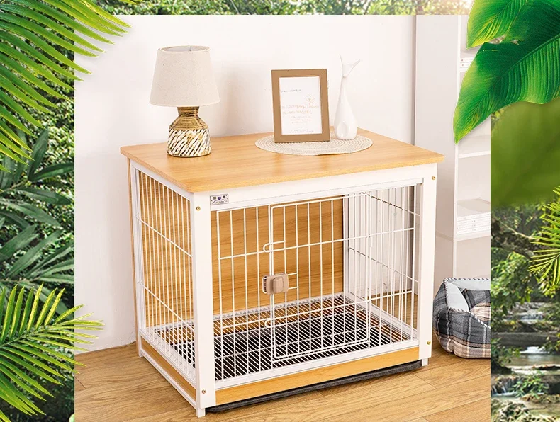 Cage en bois pour animaux de compagnie, européenne, chien