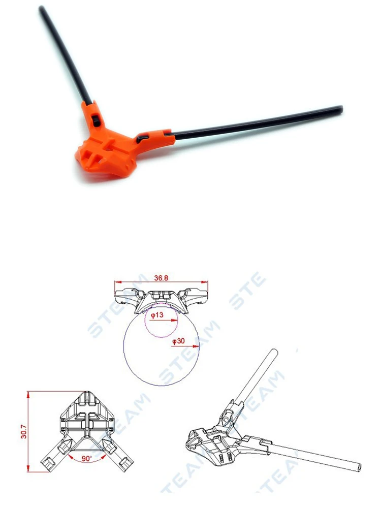 Drone Diy Radio helikopter Model samolotu pilot 3D Quadcopter akcesoria części zamienne 2.4Ghz antena odbiorcza góra