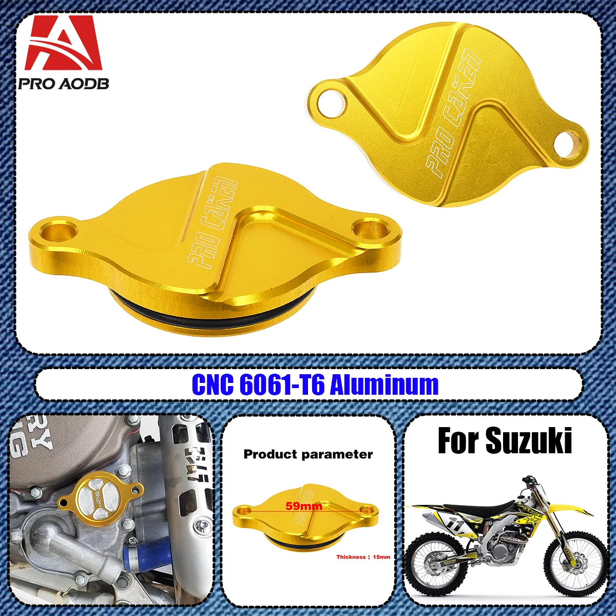 

Motorcycle CNC Engine Oil Filter Cover Cap For Suzuki RMX450Z 2010-2017 RMZ RMX 250 450 RMZ250 2007-2018 RMZ450 2005-2018 parts