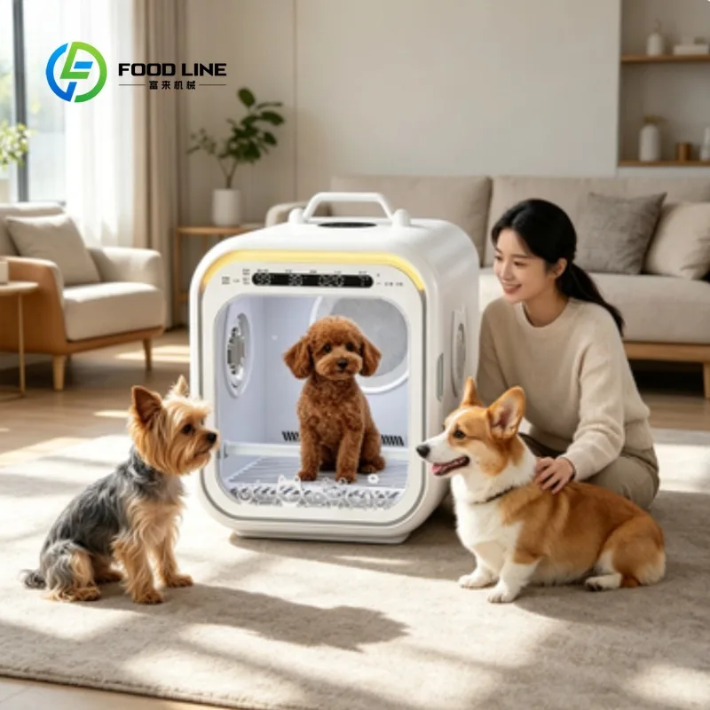 Custom Automatic Pet Dryer Box Ultra Quiet Dog Hair Dryer Big Capacity with Smart Temperature Control and 360 Drying