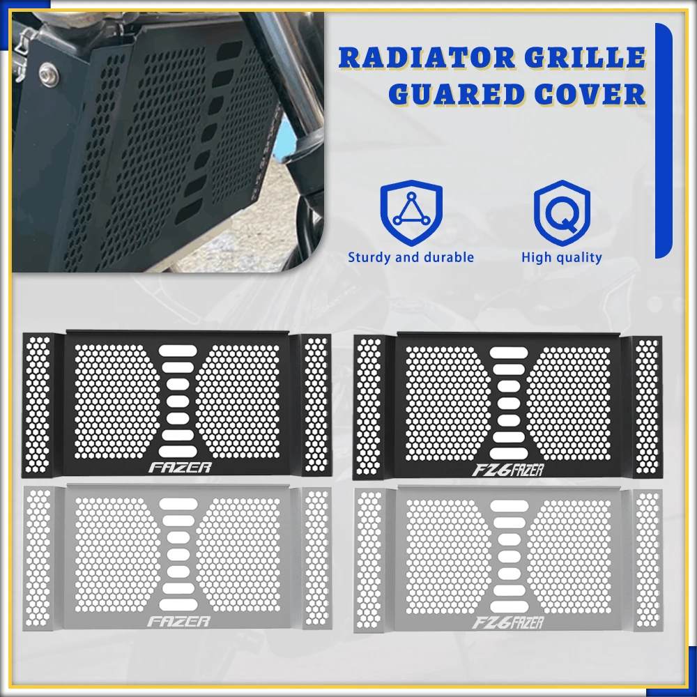

Motorcycle Radiator Grille Cover Guard Protection Protetor Accessories FOR YAMAHA FZ6 FAZER FZ-6 FZ 6 Fazer 2007 2008 2009 2010