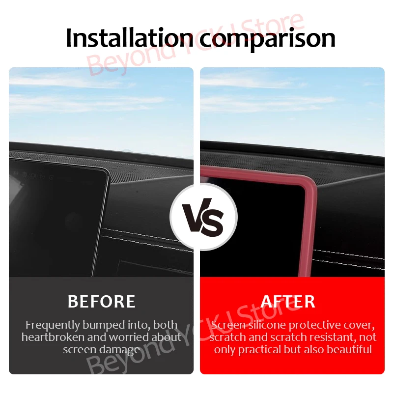 For JETOUR T2 TRAVELER Car Protective Accessories Central Control Screen Liquid Silicone Sleeve Navigation Screen Frame Cover