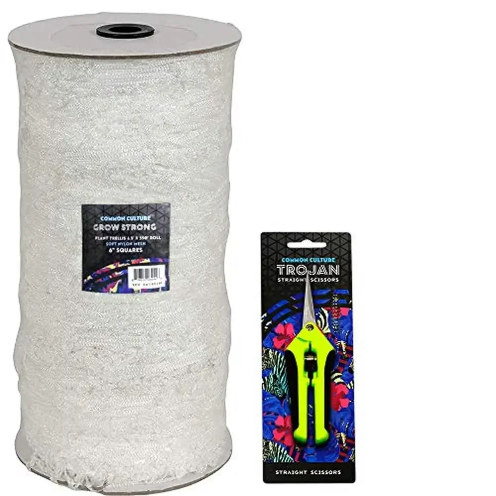 

Heavy-Duty Soft Mesh Nylon Trellis Netting Roll 6.5 x 350 ft Garden Plants Scissors Included Durable & Chemical Resistant