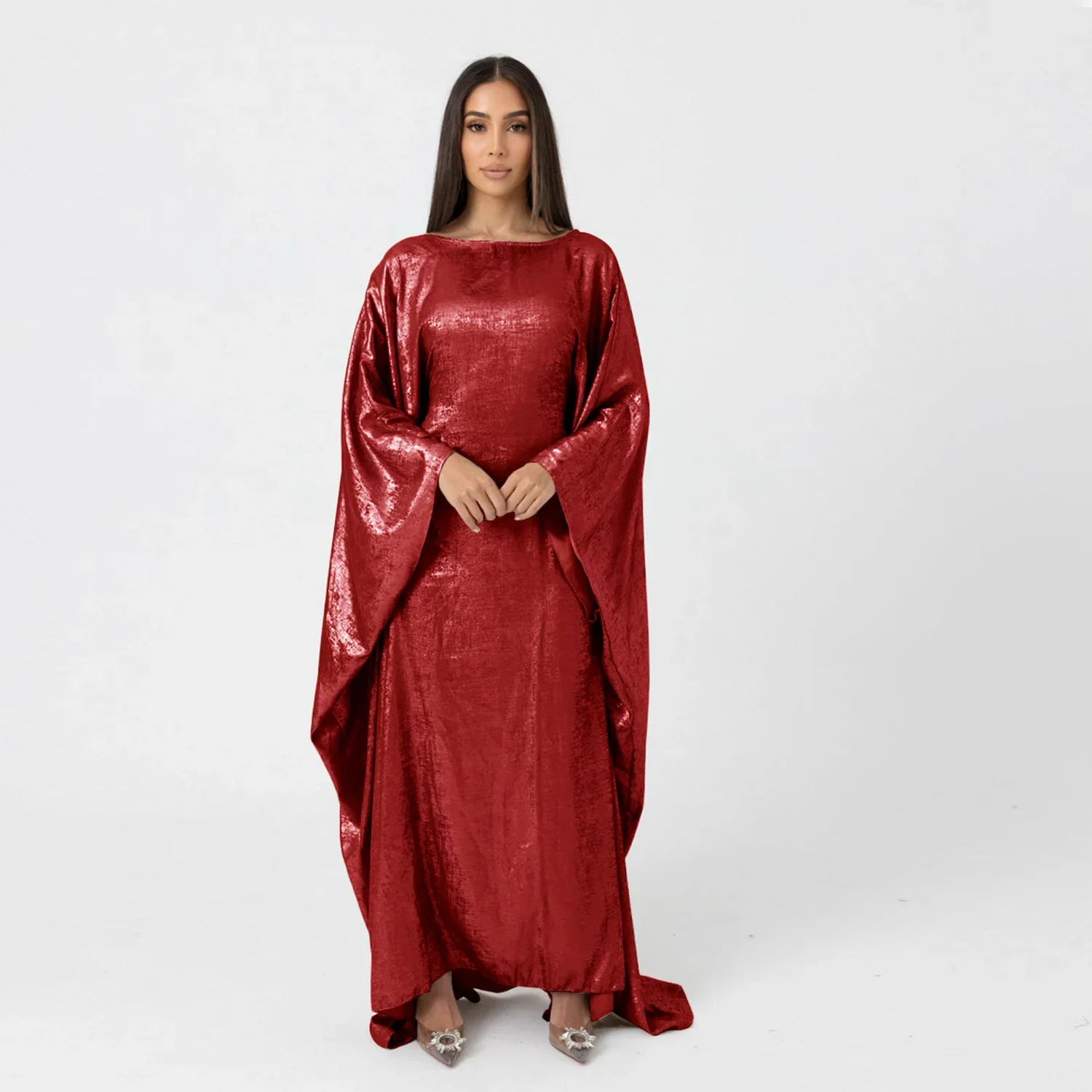 

Abaya Dress for Women Muslim Prayer Islamic Modest Abayas Solid Color Arabian Dubai Robe Prayer Dress Piece Elegant Clothes