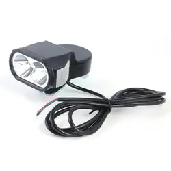 1PCS 36V / 48V / 60V Electric Bicycle Horn Light Electric Scooter E-bike Headlight Led External Cycling Elements Bike Light