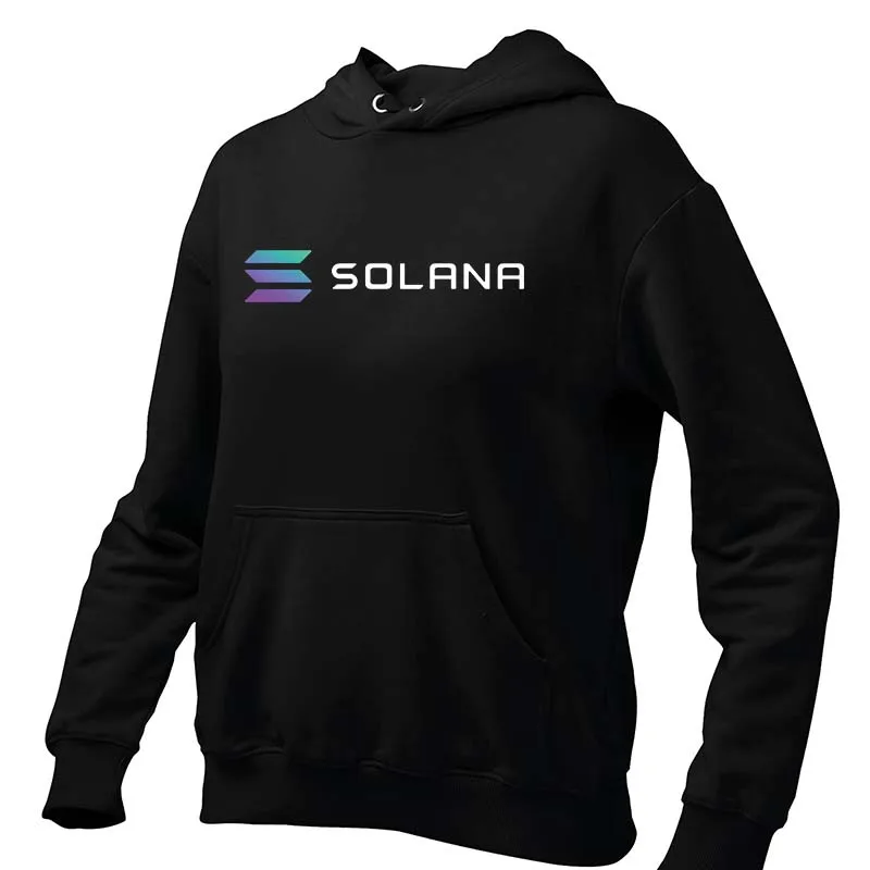 Solana SOL Blockchain Crypto Sweatshirt DeFi NFTs Web3 Essential Hoodies Basic Men\'s Winter Pullover Asian Size