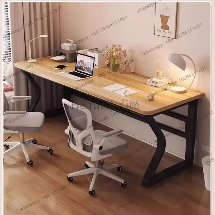 ld Comfortable Double Computer   Desktop Desk Home Student Study Table Small Apartment Bedroom E-sports Table Workbench