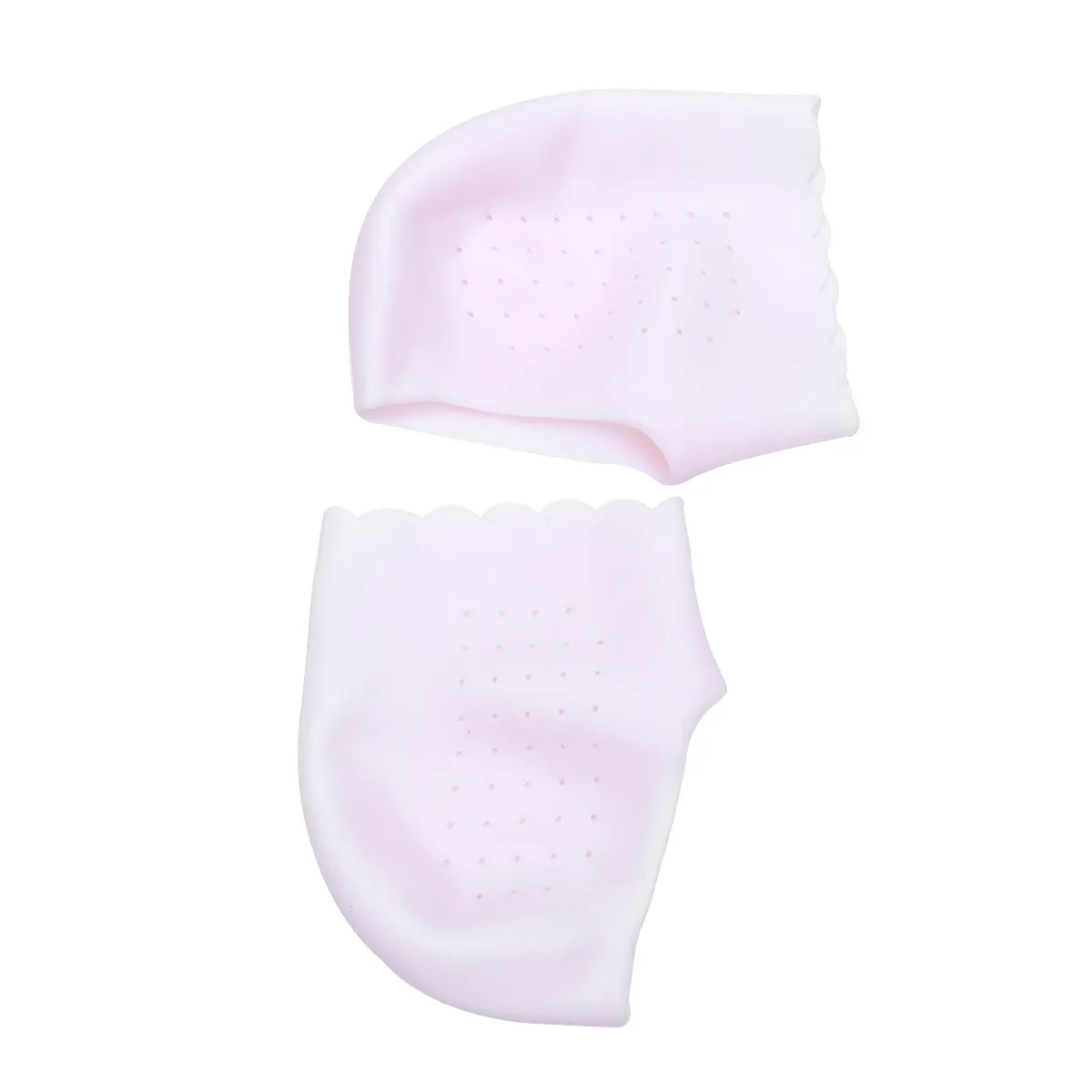 

1 пара усовершенствованных увлажняющих гелевых накладок для пяток: мягкие, гибкие, для облегчения боли в пятках, защитные носки для ухода за ногами с противоскользящим дизайном