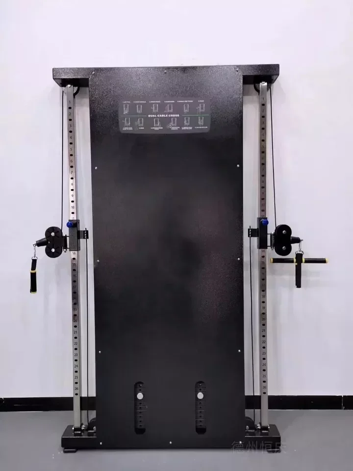 Home Mini Gym Fitness Equipment Multi Functional Trainer Wall Mounted Dual Cable Trainer