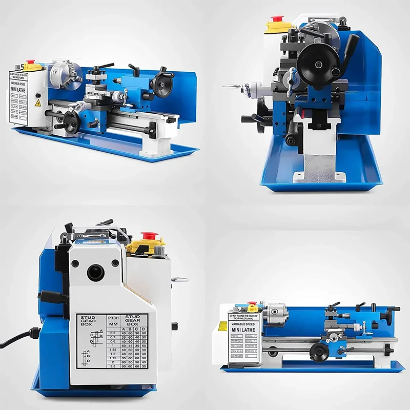 0-2500 RPM CJ0618 Mini Metal Lathe Machine Variable Speed Bench Top Benchtop Mini Lathe Multi-functional Metal Precision Machine view 6