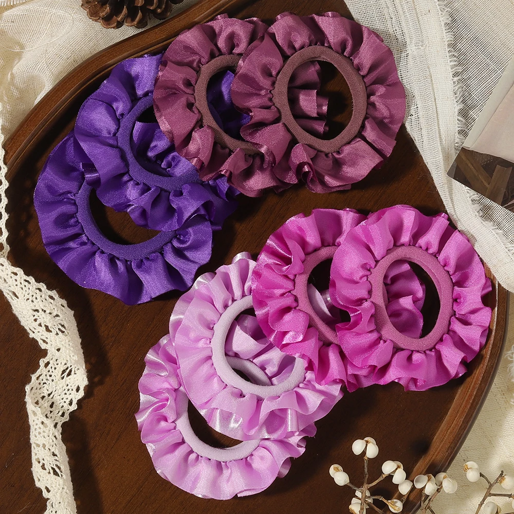 8 Stück/Set gewebtes Stirnband ohne Beschädigung, elastischer Pferdeschwanz-Fixierer, geeignet für Mädchen und Frauen, für den täglichen Gebrauch, Haarringe, Accessoires – Detail 14
