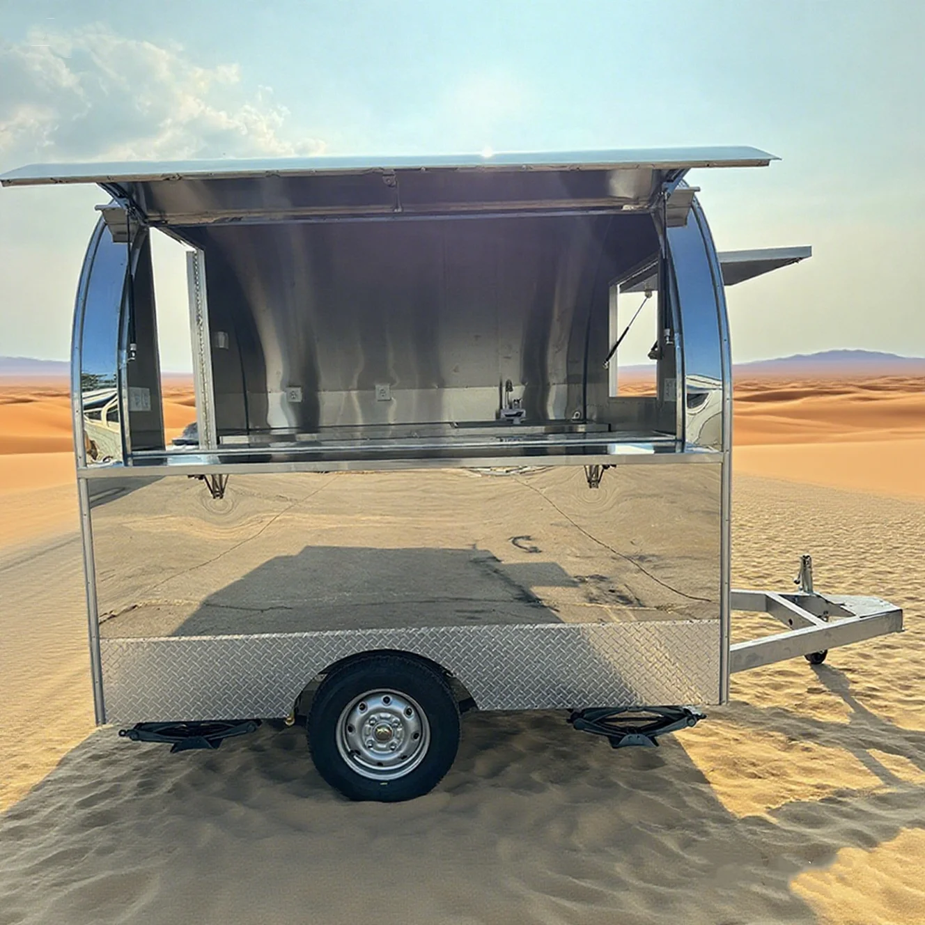 

Customizable Food Truck Mobile Concession Food Trailer Concession Food Truck With Full Kitchen Equipments