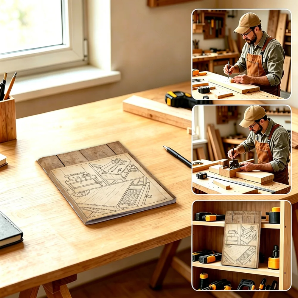 A5 Woodworking Craft Guidebook Furniture Making Instructions Detailed Manual For Beginners Interested In Carpentry
