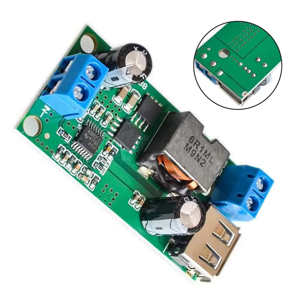 

Регулятор напряжения, как показано на рисунке, модуль питания 5 А, эффективность преобразования 95, входное напряжение 9–38 В, грузоподъемность 5 А