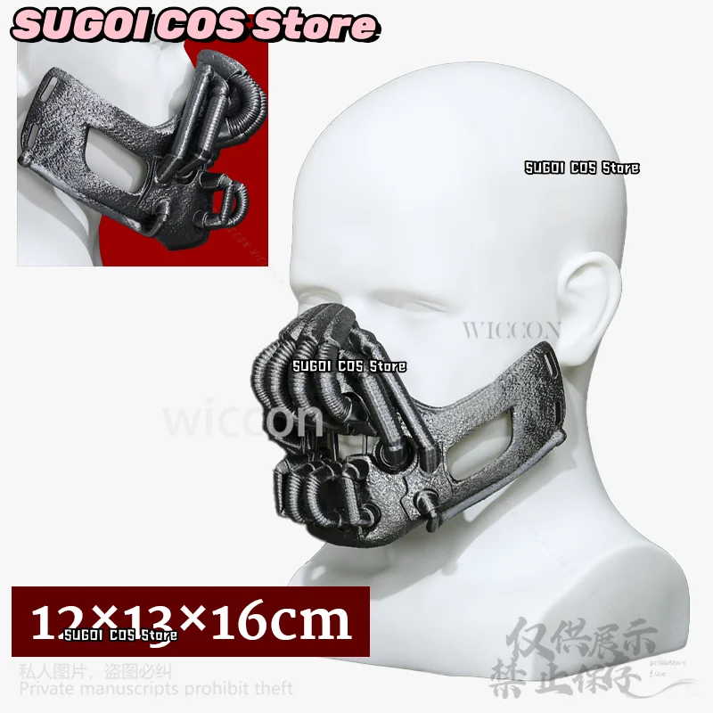 Bane Cosplay Anime Dark Horror Movie Knight Black Skull 3D Polylactic Acid Mask Halloween Christmas Party Man Cos Role-playing