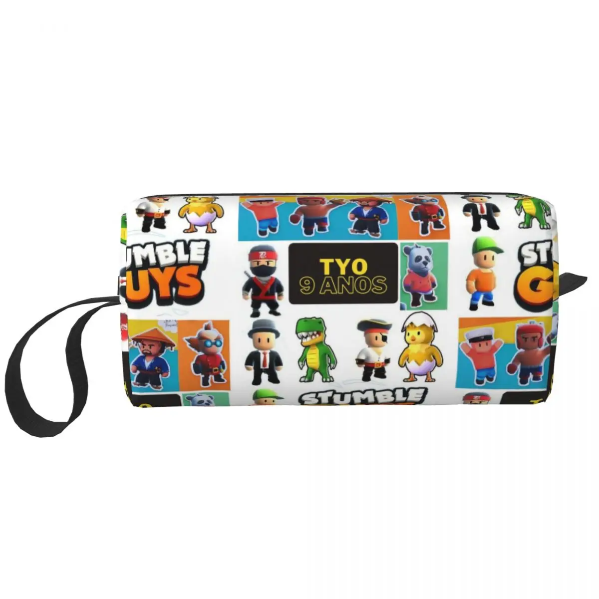 Stumble Guys Game Makeup Bag Pouch Cosmetic Bag for Men Women Cartoon Toiletry Bags Storage Pouch Bag