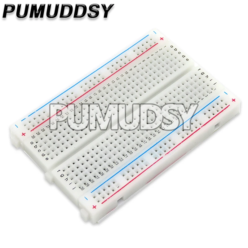 Crystal 400 Tie-Point Solderless Breadboard Mini Bread Plate 83X55 Mm New Crystal Breadboard For DIY Module